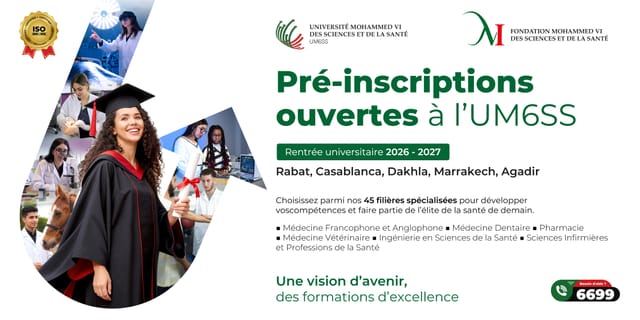 Université Mohammed VI des Sciences et de la Santé | FM6SS