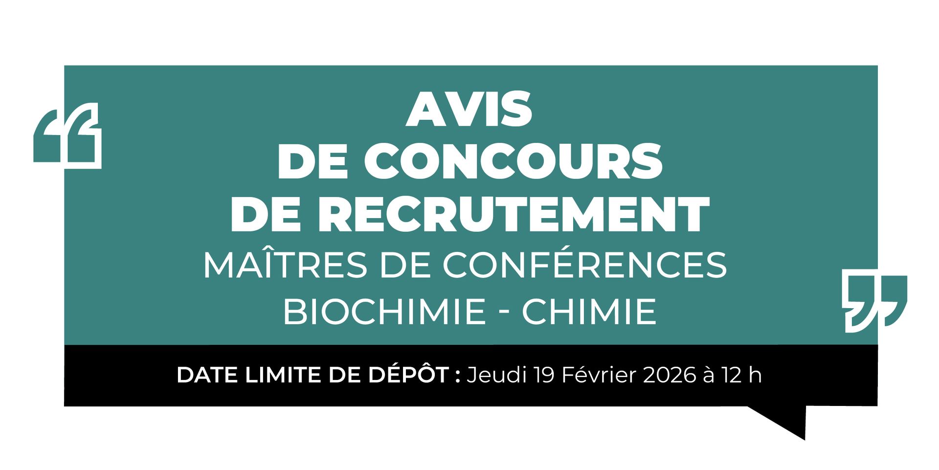 Avis Maitre biochime