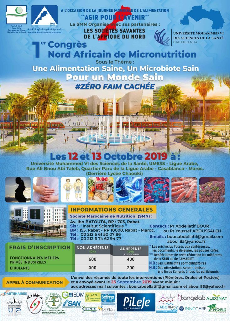 L’UM6SS accueille le 1er Congrès Nord Africain de Micronutrition