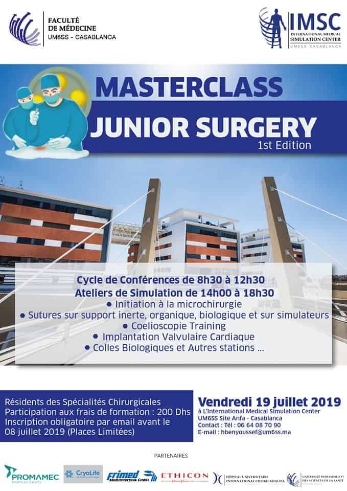 Lancement de la 1ère édition du UM6SS masterclass : Junior surgery