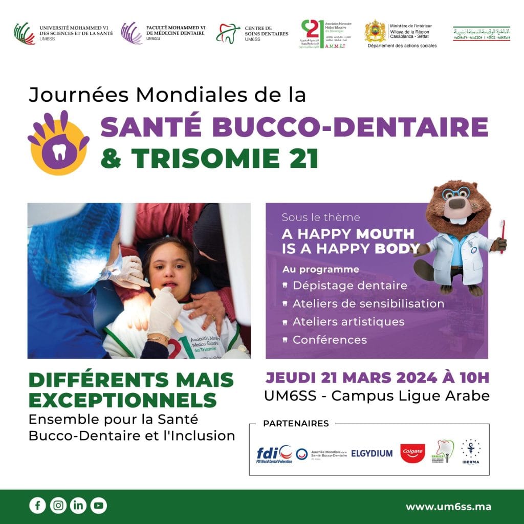 Une alliance pour le sourire et l’inclusion : célébration conjointe des Journées Mondiales de la santé bucco-dentaire et de la Trisomie 21