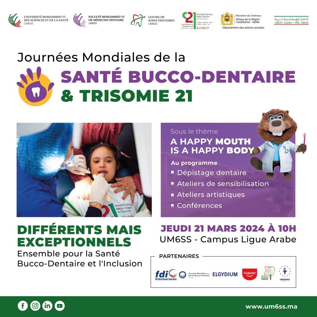 Une alliance pour le sourire et l’inclusion : célébration conjointe des Journées Mondiales de la santé bucco-dentaire et de la Trisomie 21