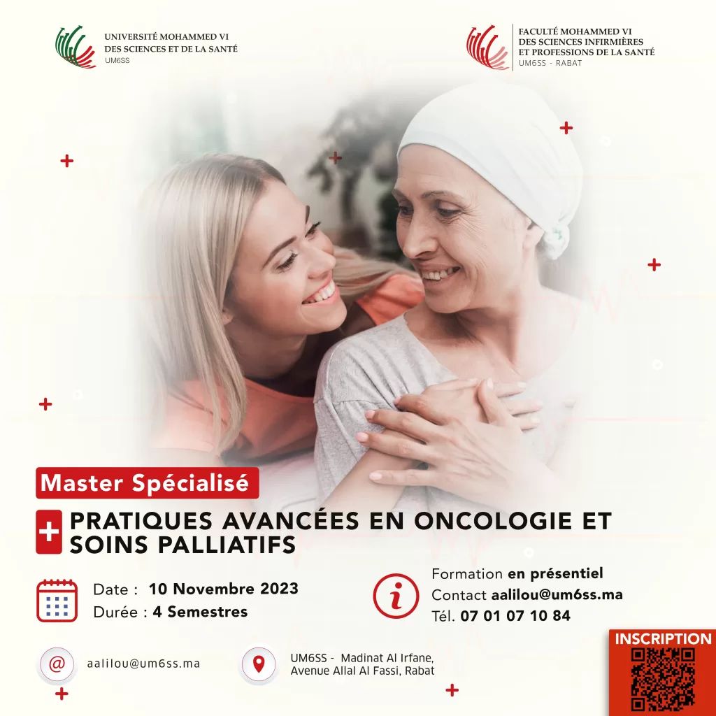 Master Spécialisé : Pratiques Avancées en Oncologie et Soins Palliatifs
