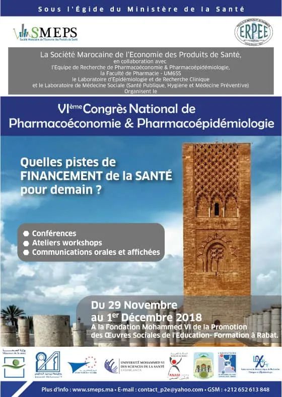 VIème Congrès National de Pharmacoéconomie & Pharmacoépidémiologie
