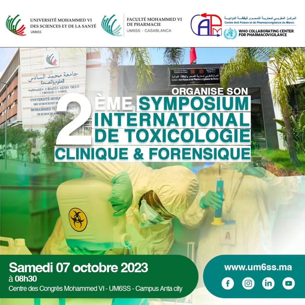 2ÈME SYMPOSIUM INTERNATIONAL DE TOXICOLOGIE CLINIQUE ET FORENSIQUE – Samedi 07 octobre 2023