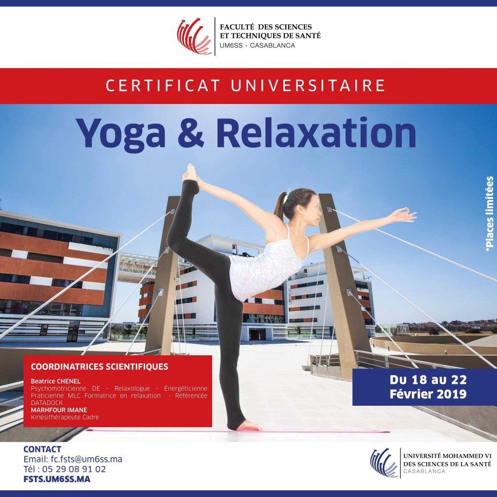 Certificat Universitaire en Yoga et relaxation