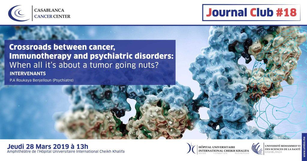 Journal club #18 : Crossroads between cancer, immunotherapy and psychiatric disorders.