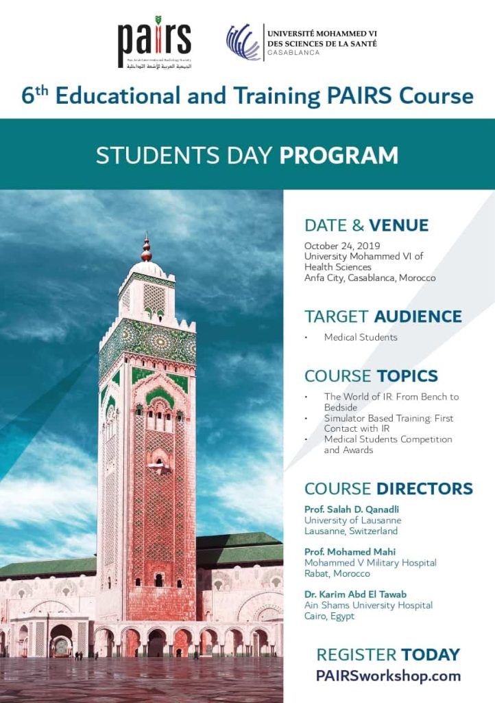 le 6ème Cours d’Education et Formation Pratique de la PAIRS à l’UM6SS