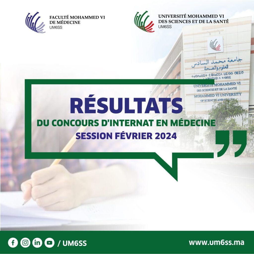 Résultats du concours d’internat en médecine – Session février 2024